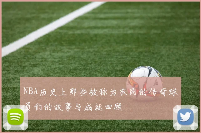 NBA历史上那些被称为农民的传奇球员们的故事与成就回顾